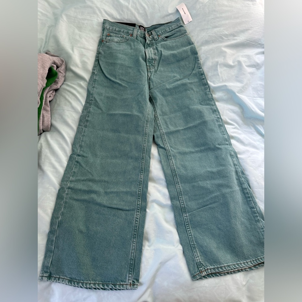 BDG Teal Flare & Wide Leg Jeans